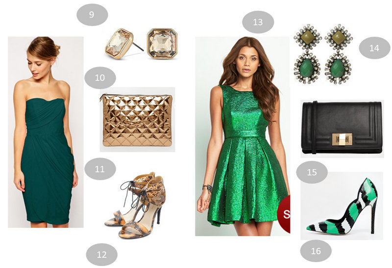 Spécial Robe Verte 6 looks pour les Fêtes 2014 à moins de 150€ Blooming Trend par Glawdys